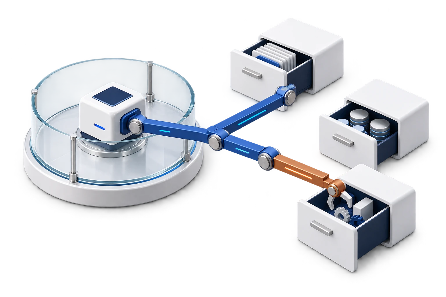 An oversized permission connector reaches beyond the small workflow scope into unrelated systems.