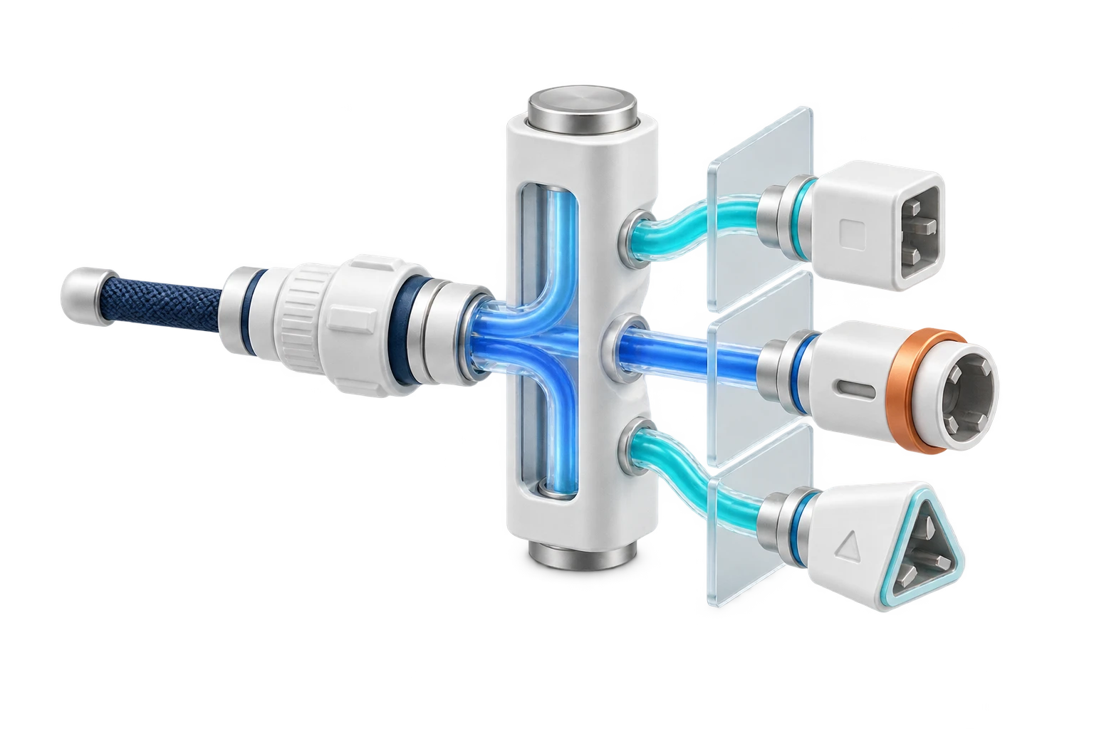 An agent connector reaches an MCP server whose exposed tools have separate authority boundaries.