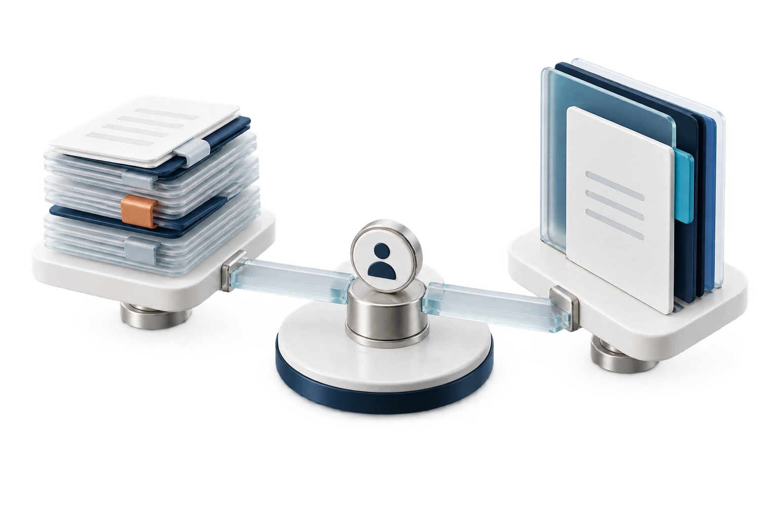 Baseline records and observed outcomes are compared through an accountable review process.