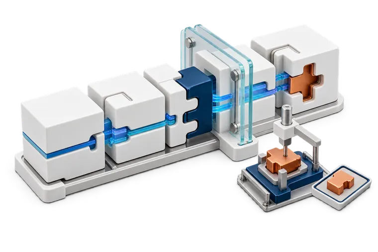 Software components move through an engineered integration and validation process.